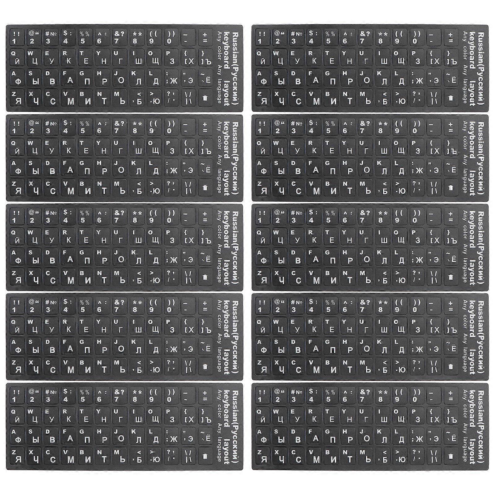 Universal Foreign Language Keyboard Stickers for Keyboard Protection 30Pcs