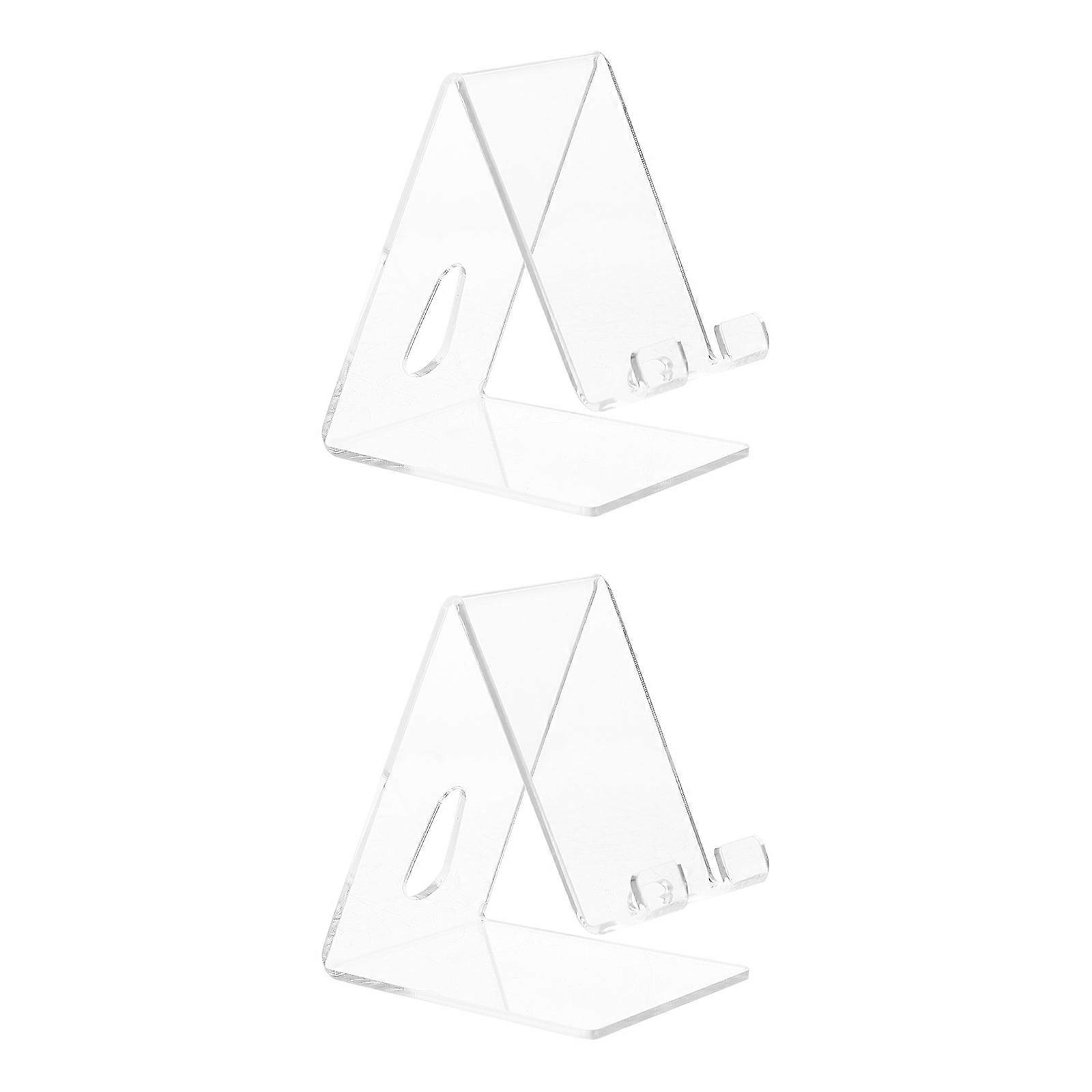 Transparent Acrylic Phone Stand for Mobile Display Use with 10Pcs