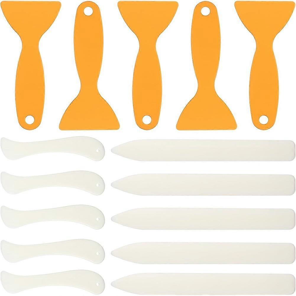 15 Pcs Bone Folder Tools Folding Creasing Paper-Crafting Scrapbooking Scraper Tool for Paper-Leathercrafts Bookbinding