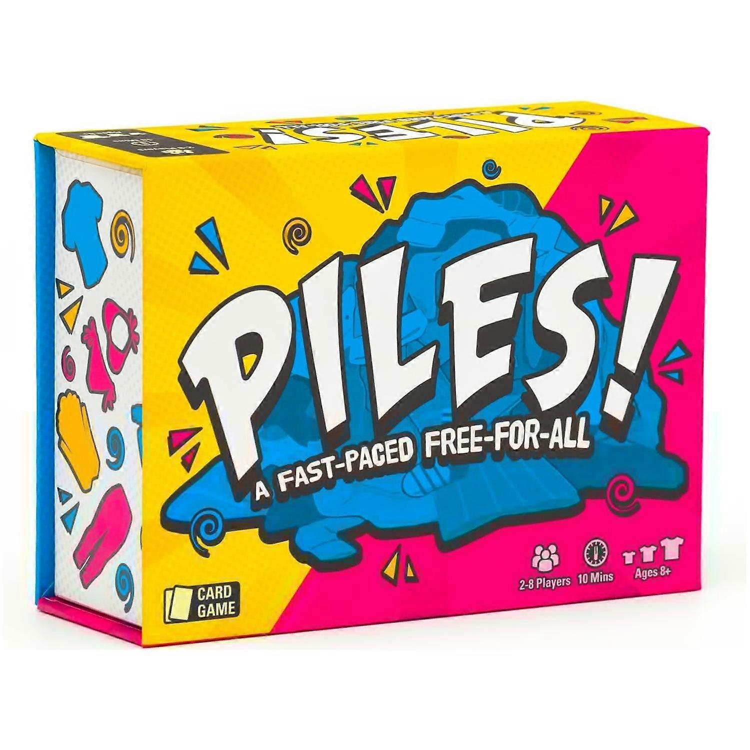 Piles Card Games, Fast-paced Family Board Game, Family Game Night, Fast Collecting Card Game