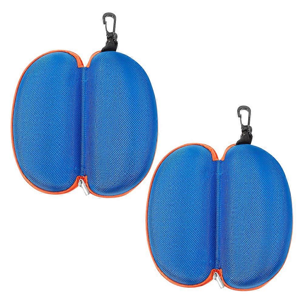 Sunglasses Organizer Swim Goggles Protective Case for Storage 2Pcs Eva