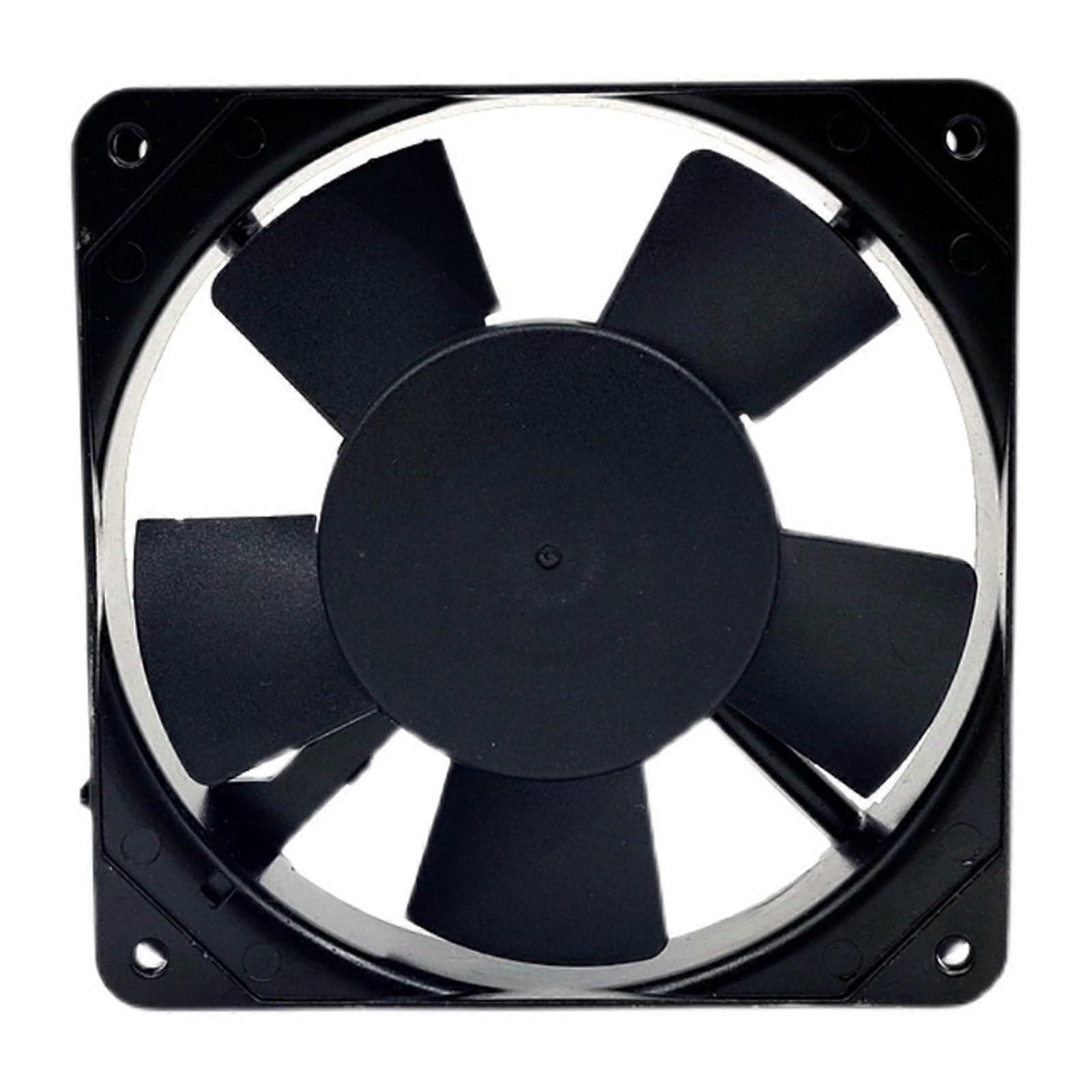 220V Refrigerator Cooling Fan Replacement 12cm Thermostat Controlled Low Noise Energy Efficient