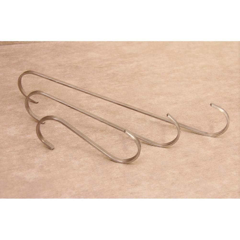 S Shaped Hook Display Prop Hooks for Home Use 6Pcs Silver Hanging Hooks
