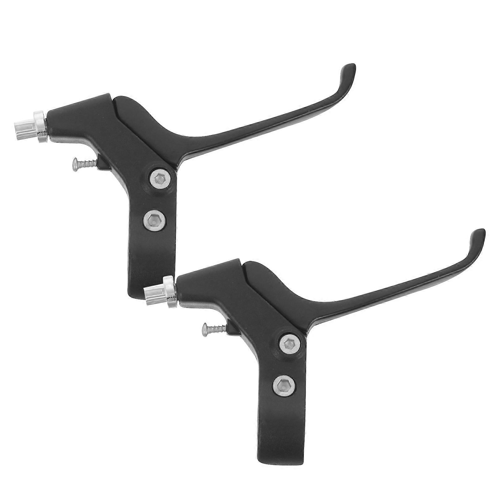 Black Bike Brake Handle 2Pcs Essential Replacement Brake Lever Set