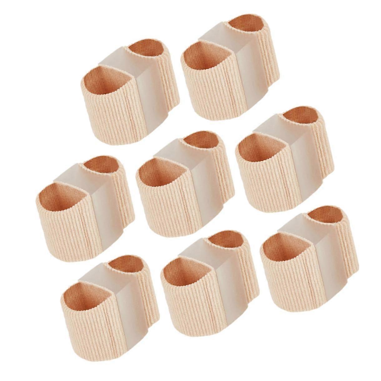 Toe Separators Gel Bunion Corrector 8pcs Soft Dual Hole Cushion for Accurate Nighttime Alignment