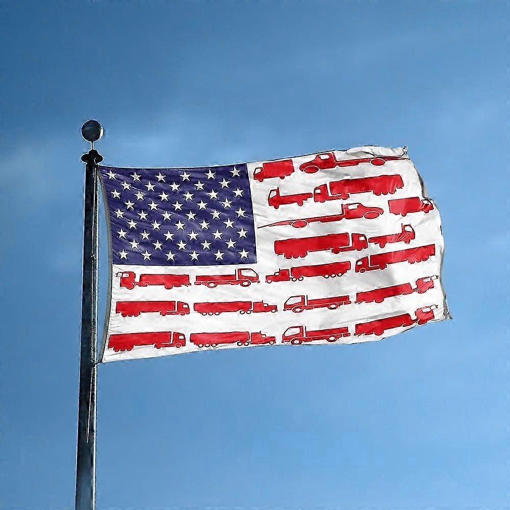 Lastebilstriper Amerikansk flagg