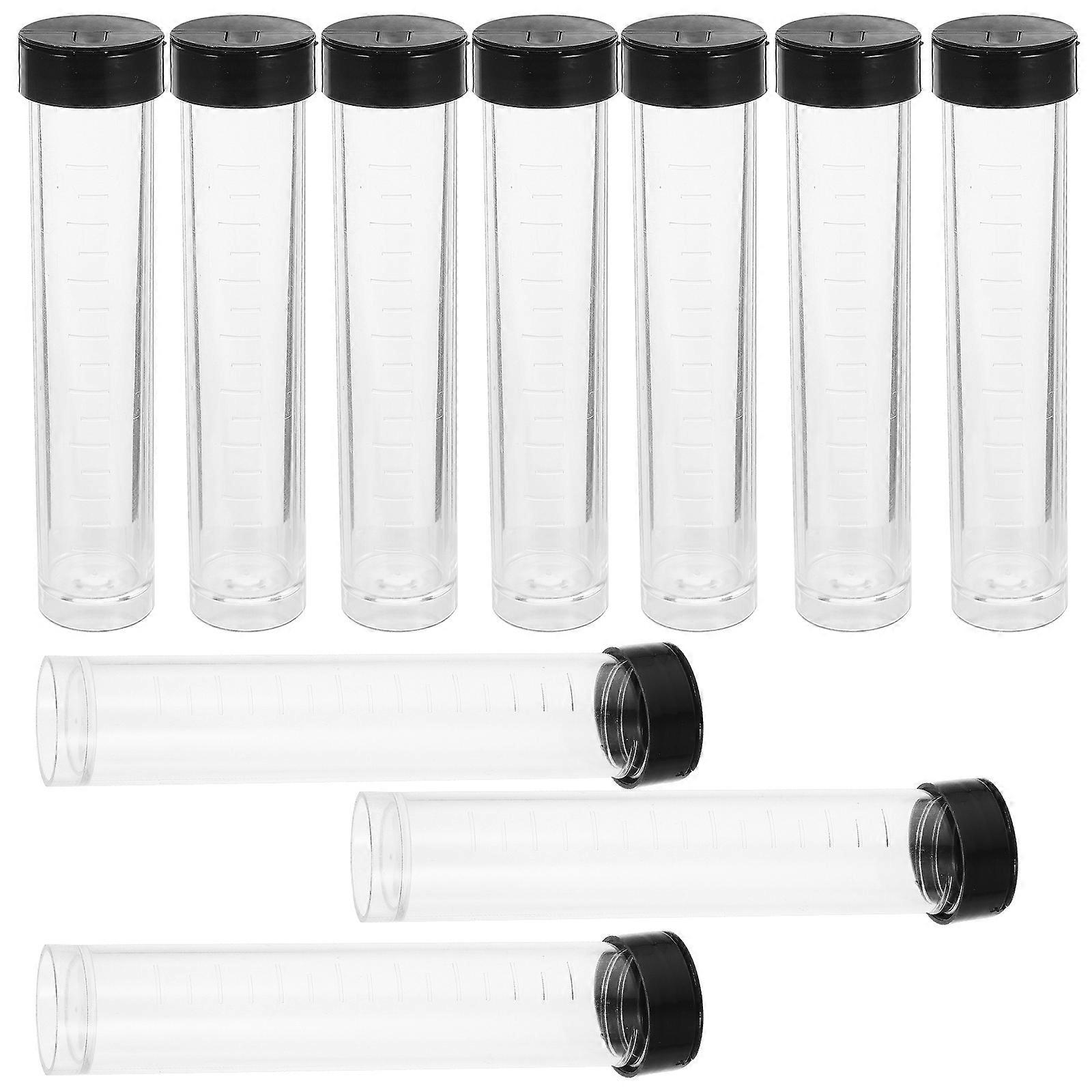 Transparent Plastic Storage Tubes with Lids for Storage 30Pcs