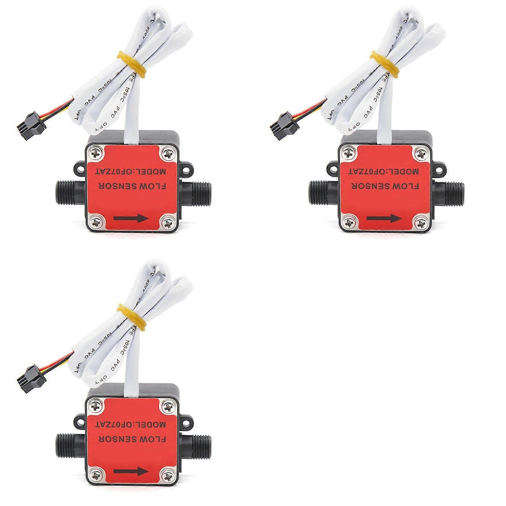 3X OF07ZAT 2Min Oval Gear Flowmeter Sensor Flow Sensor Gear Oil Flowmeter
