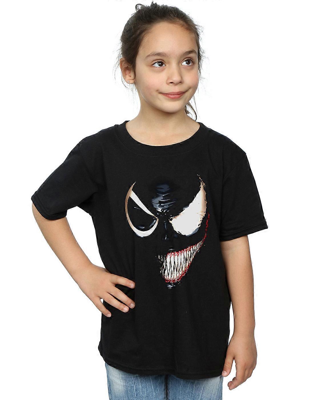 Marvel Girls Venom Split Face T-Shirt