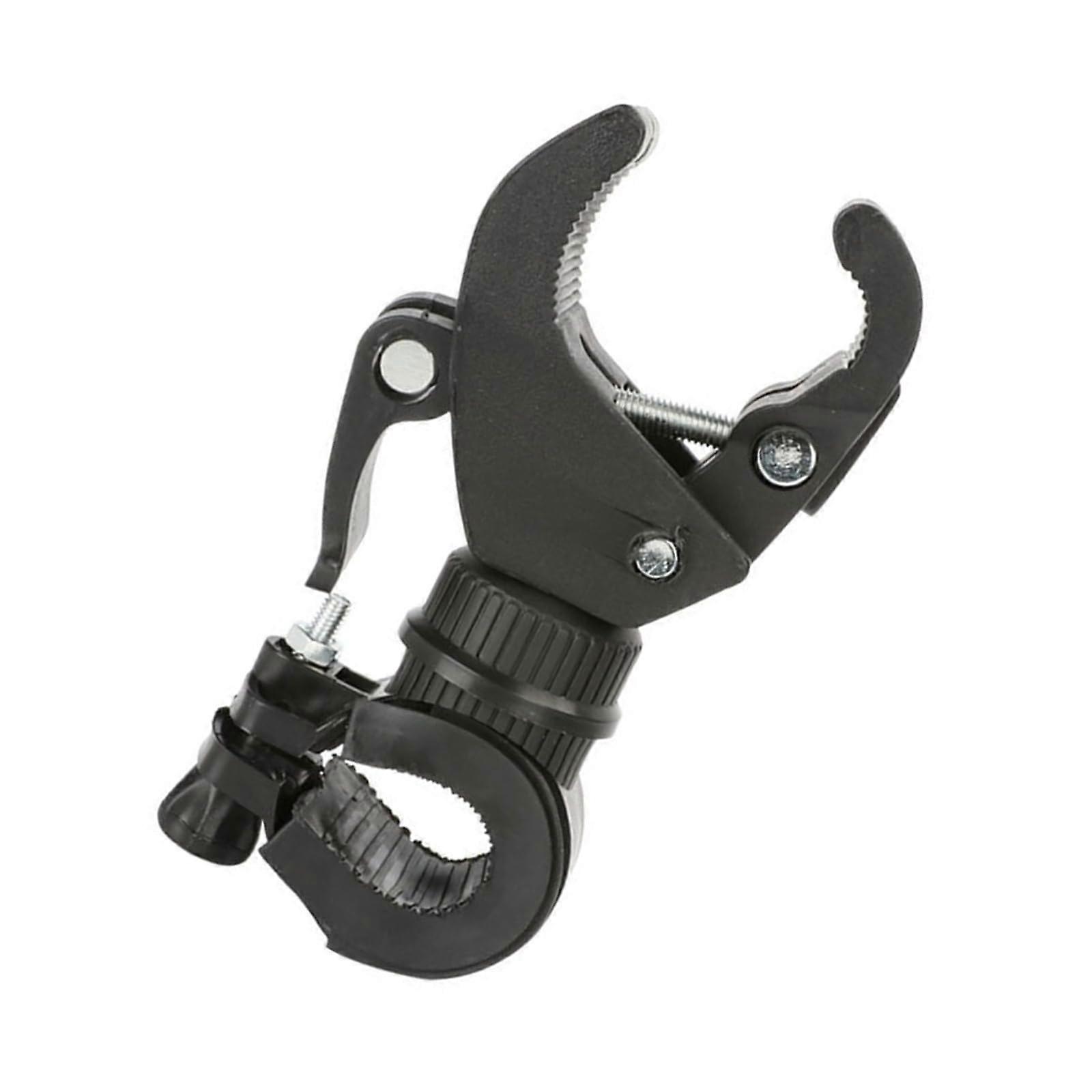 Bicycle Light Mount Adjustable Waterproof Holder for Night Riding with Quick Install Clamp