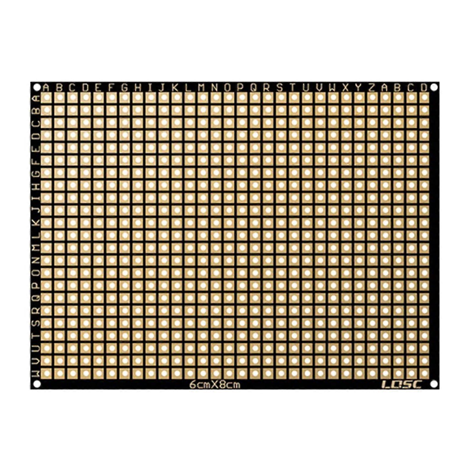 60x80mm Double Sided PCB Prototype Board FR4 Flexible Thin Copper Clad for Easy Soldering