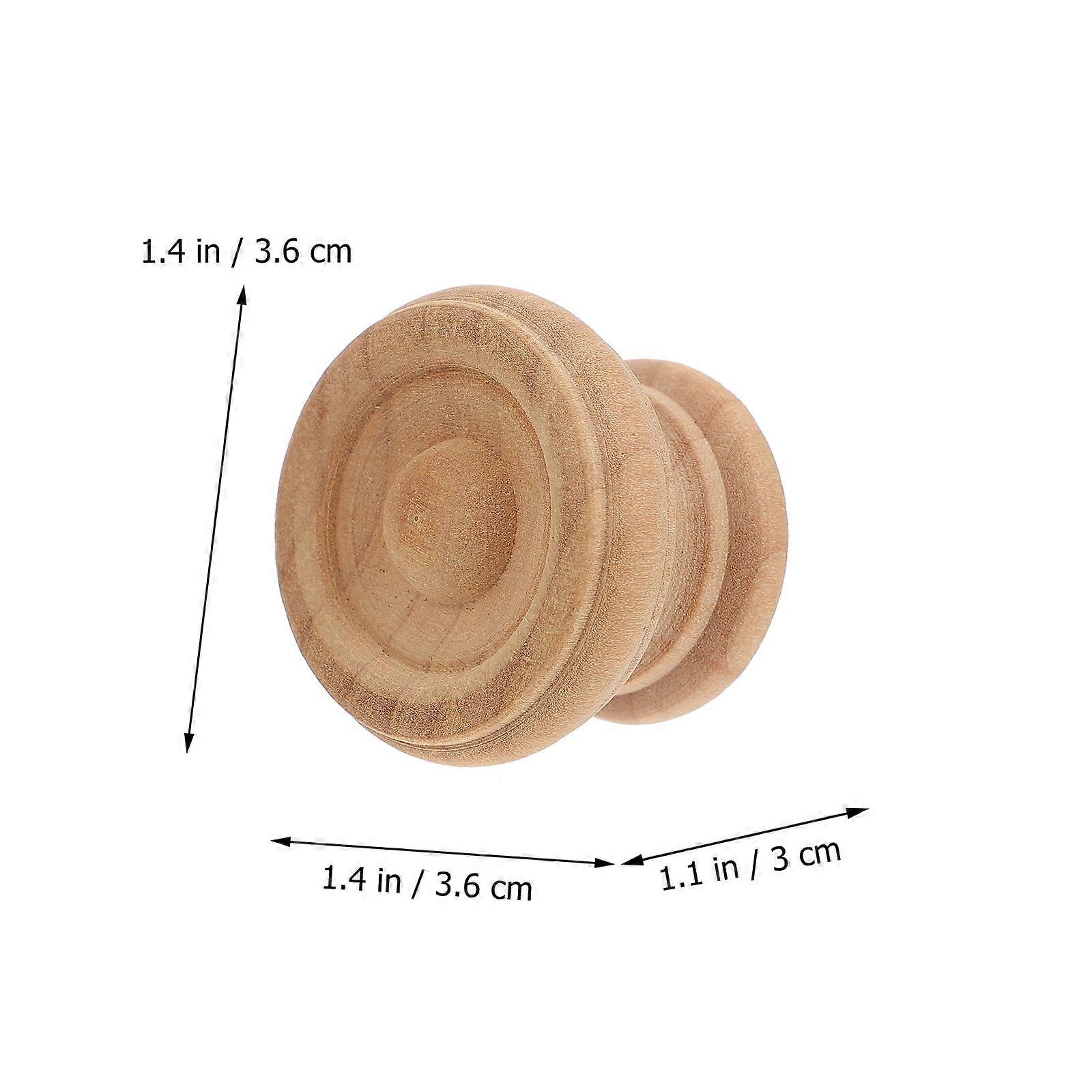 Khaki Wooden Cabinet Pull Handle for Furniture Use 10Pcs Drawer Pull Knobs