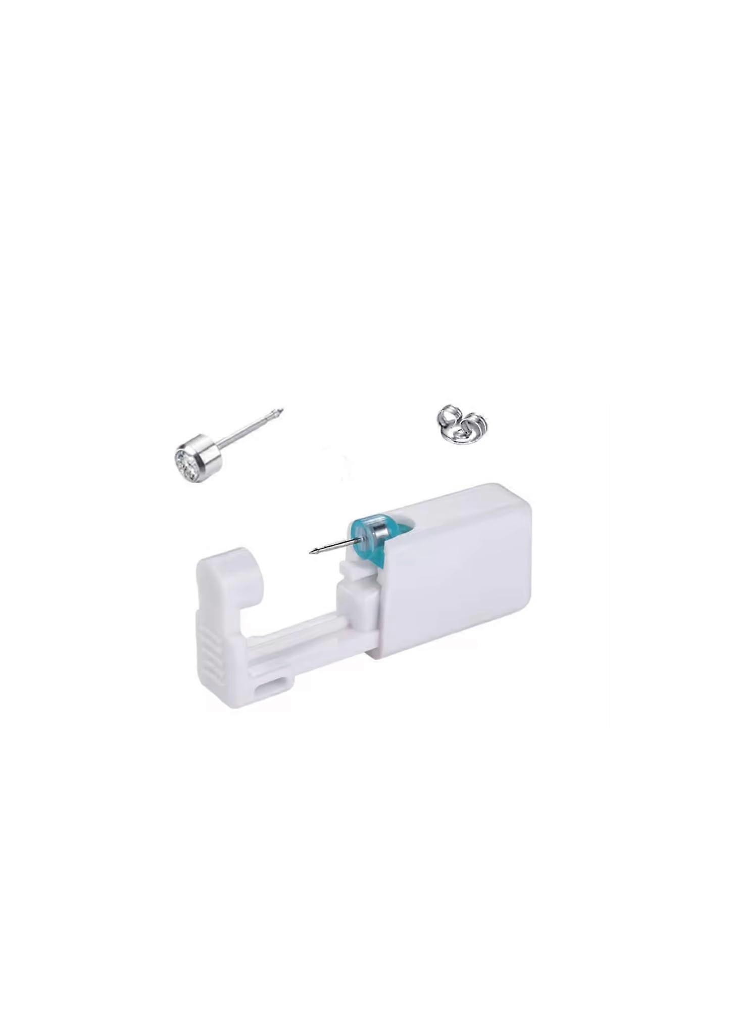 Ear Piercing Kit with Studs and Professional Gun, Precise Alignment Guide, 4mm