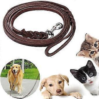 2025 Pets Dog Training Leash Leather Long Braided Walking Dog Lead Leash