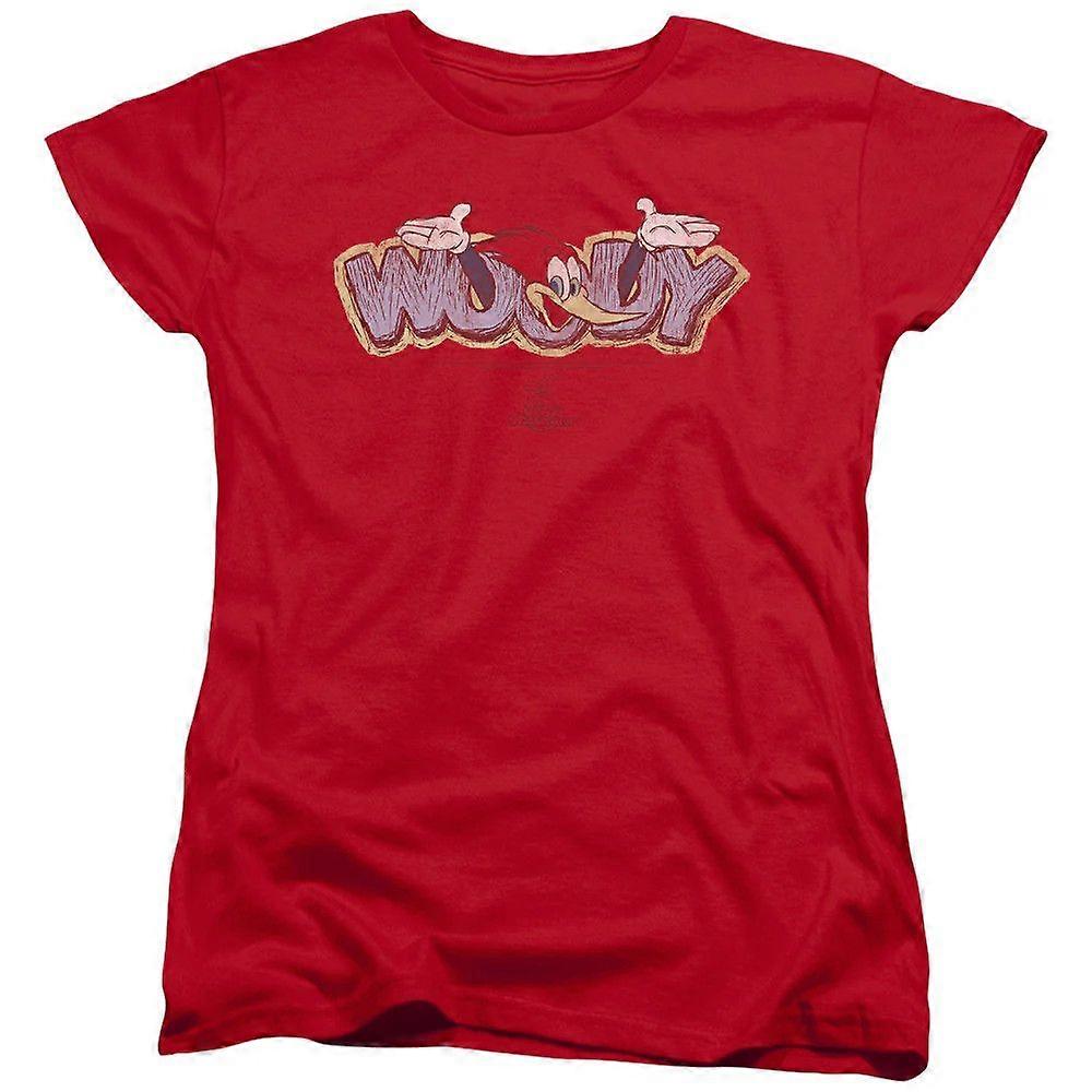 Woody Woodpecker Sketchy Bird Womens T Shirt Style-3671