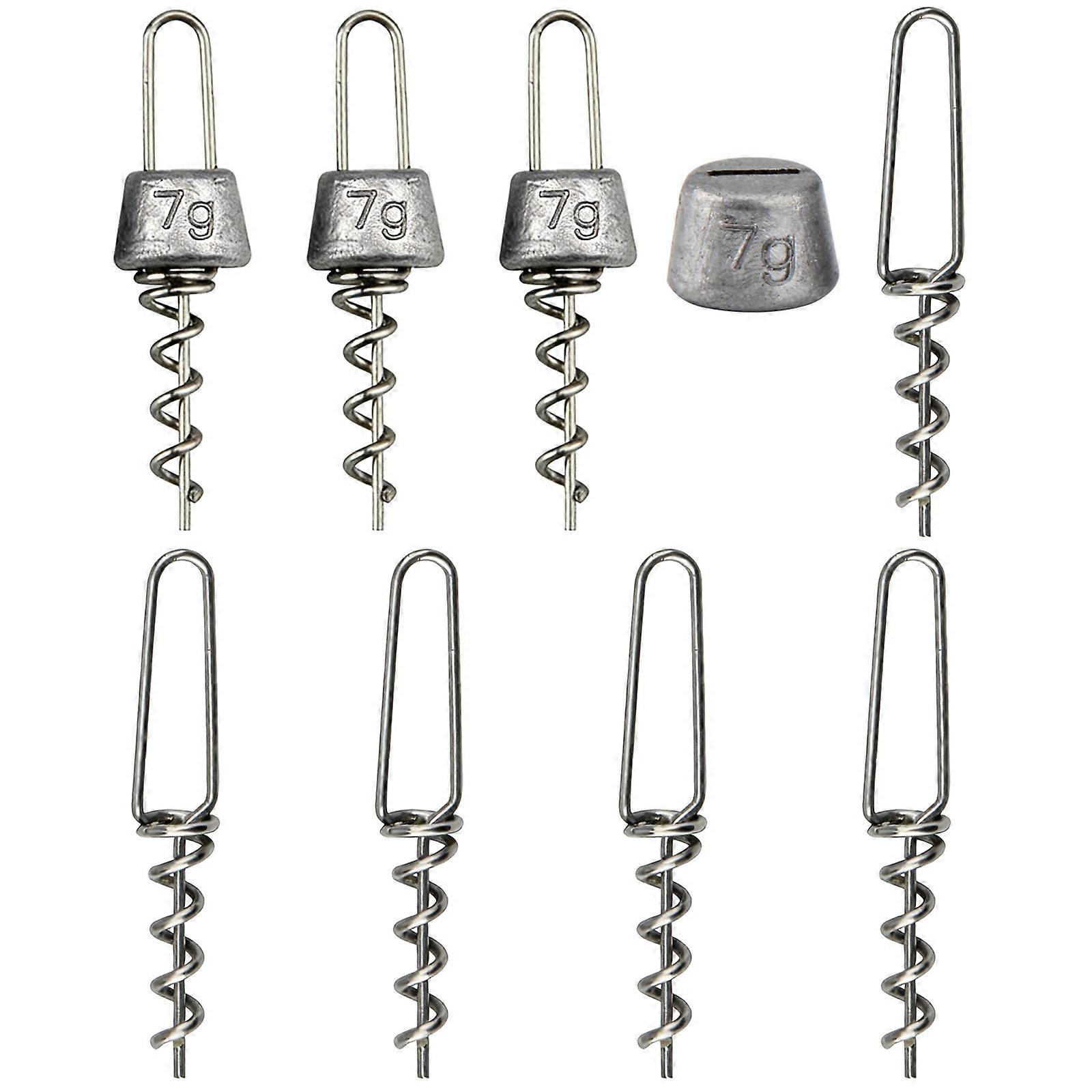 5/7/10/15/20g Stable Sinking Lock Pin Weights for Soft Baits Ensuring Reliable Retention and Consistent Depth Control Multicolor