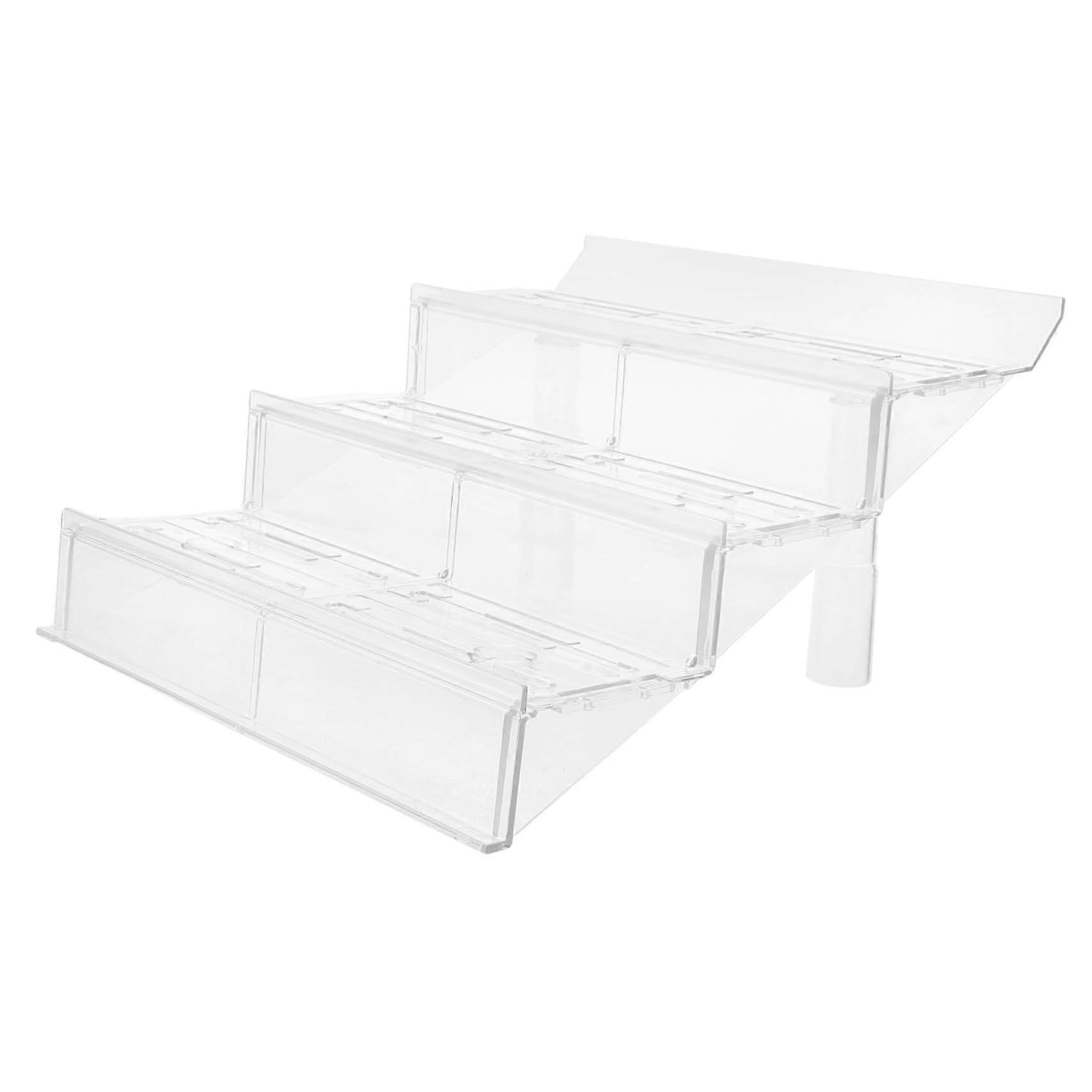 Clear Acrylic Display Stand with SpaceSaving Tiered Design for Fruit, Vegetable, Perfume and Cupcakes