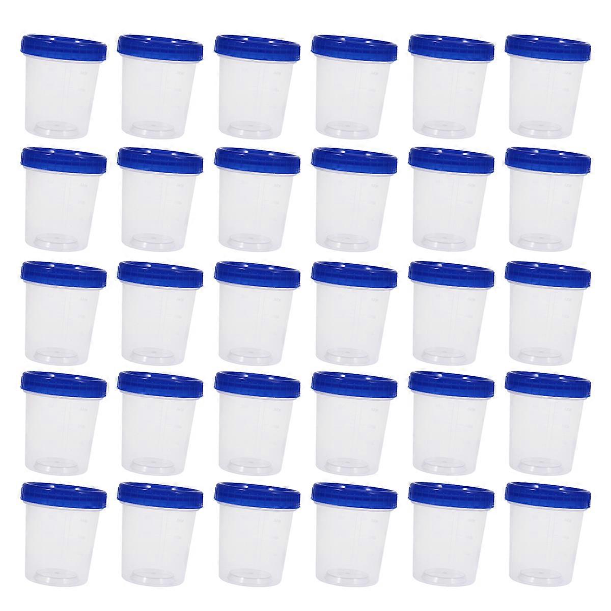 Transparent Measuring Cup Plastic with Lid for Measuring Use 30Pcs Pack