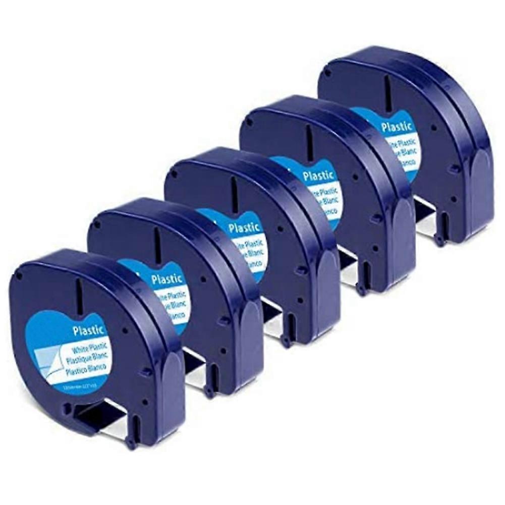 5-Pack Label Maker Tape for Refill Plastic 91331
