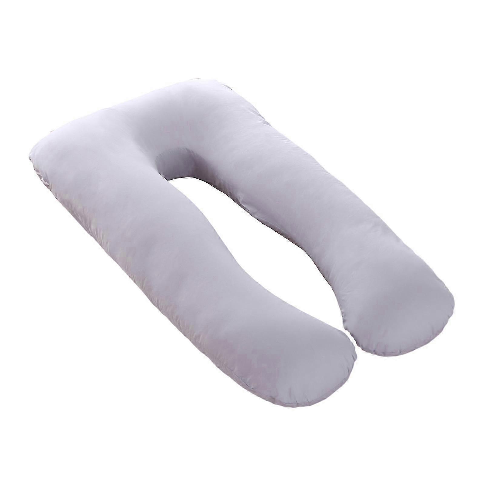 Cotton U-Shaped Maternity Pillowcase - Washable, Breathable, Side Sleeper, for P