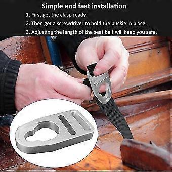 Aluminum Kayak Seat Latches Compatible with Kayak Seat Replacement Kit Button Type Straps 2-Pack  fdq