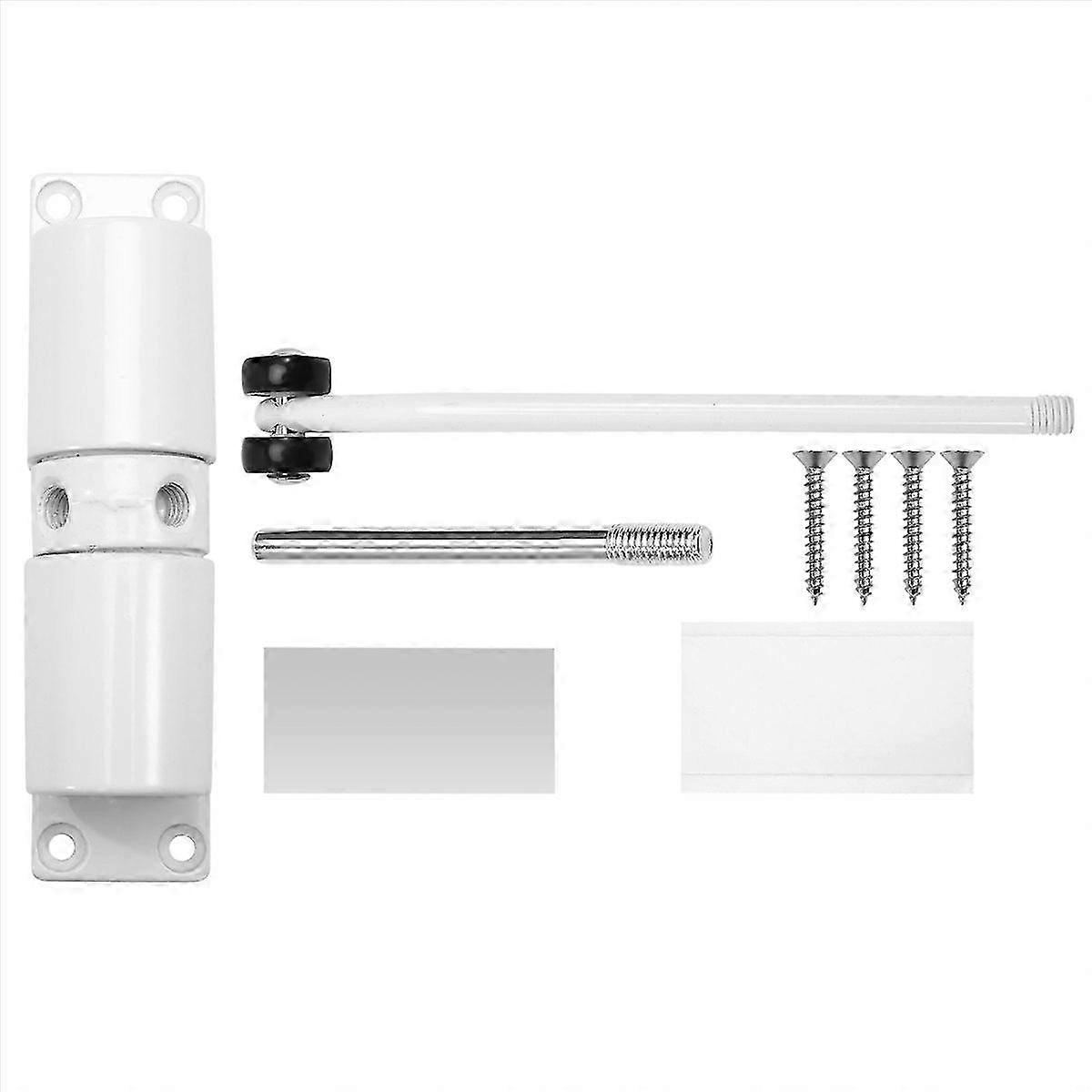 Automatic Door Closer Adjustable Heavy Duty Spring Door White