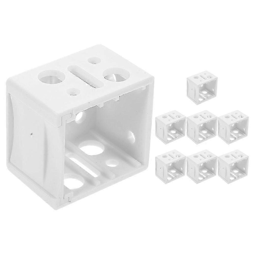 Household Window Blind Brackets White Mini Blind Brackets 8Pcs
