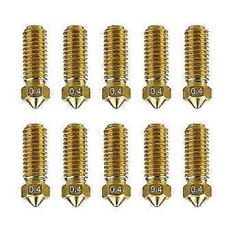 10PCS Brass Nozzles for Anycubic Kobra 3,0.4mm High Speed Nozzles Kit Edition 527