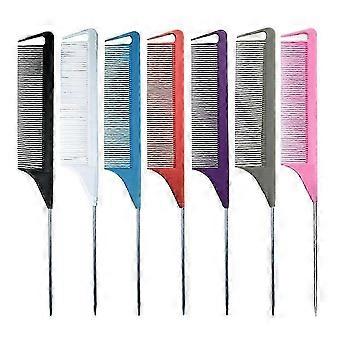 6pcs Colorful Rat Tail Combs Hair Styling Tools for Home Salon Hairdressing Use
