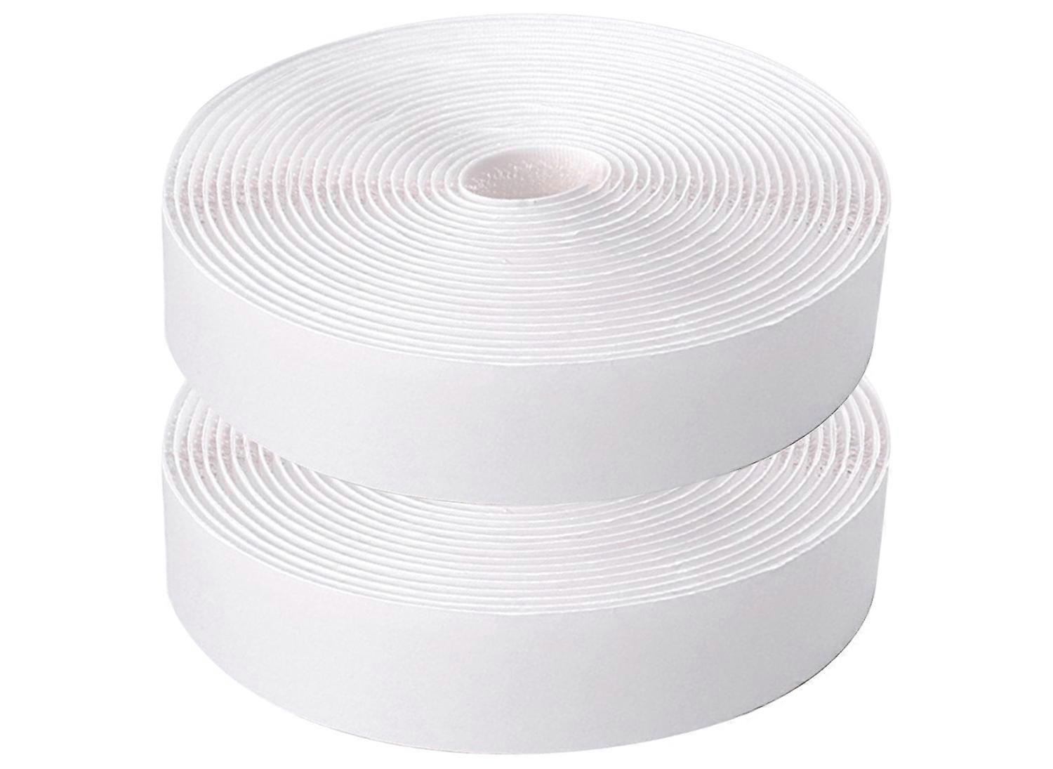 2cm*5m Sticky Back Coins Hook & Loop Adhesive Tapes (White)