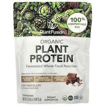 PlantFusion, Protéines végétales biologiques, Chocolat riche, 647,8 g (22,85 oz)