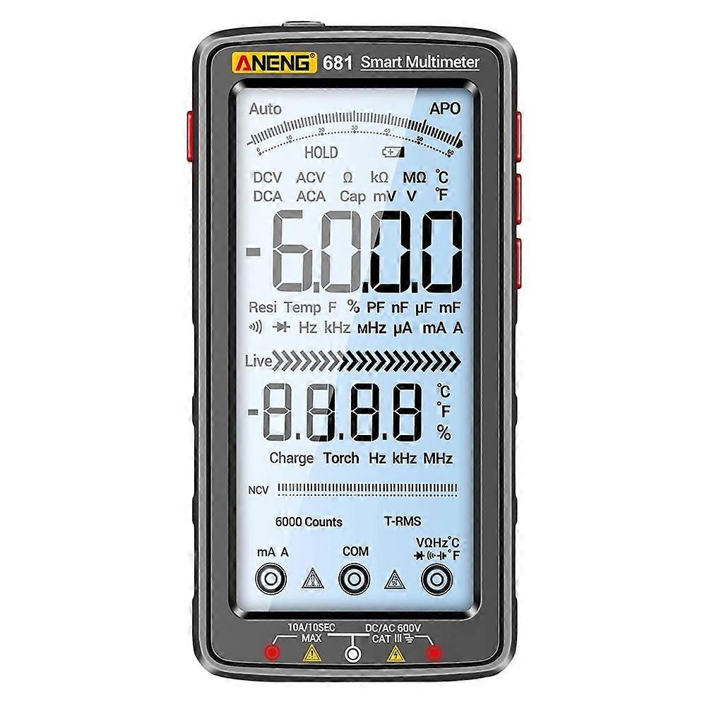 ANENG Full-Screen Rechargeable Digital High-Precision Automatic Range Anti-Burning Multimeter for Electricians