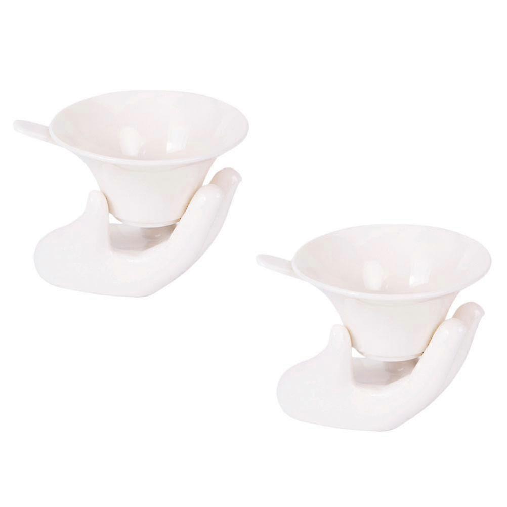 Ceramic Tea Strainer compatible with Tea 2Sets White Home Use Infuser