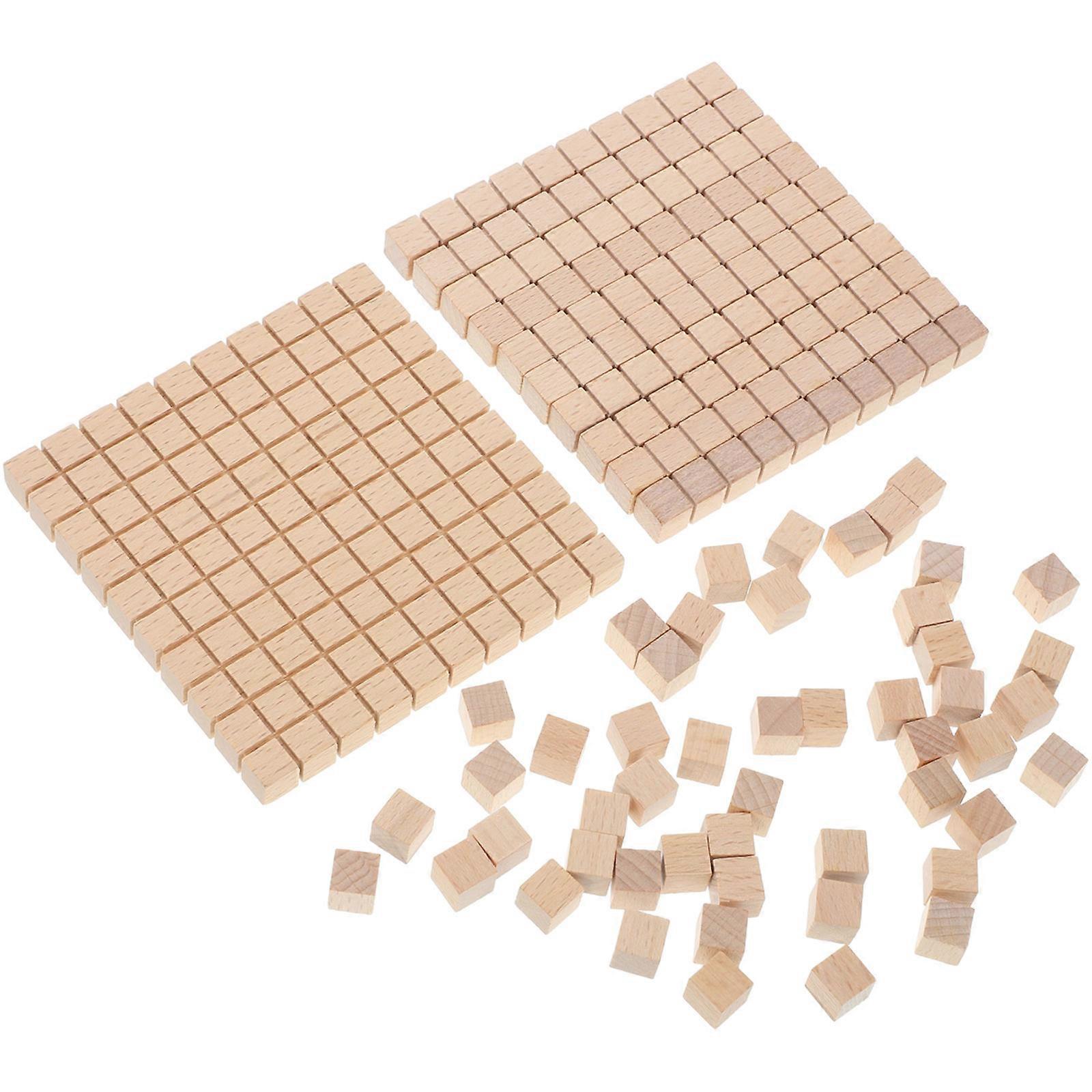 61 stk Læring Math Blocks Math Cubes Wood Math Cubes Math Manipulatives Math Count Block