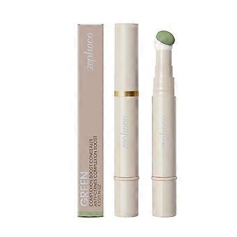 2pcsColor Correcting Concealer Pen, Green, Lightweight and Skin-friendly for a Natural Base Makeup