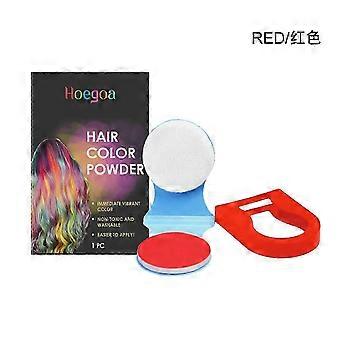 Poudre colorante pour cheveux Hoegoa (rouge) - facile à appliquer pour un changement de couleur naturel, couvre bien les cheveux, idéale pour les bals de fin d'année et les soins quotidiens.