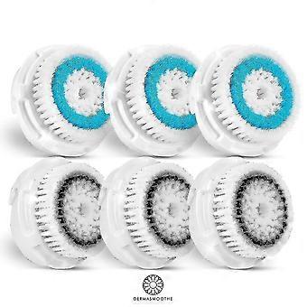6 Pack Compatible Facial Cleansing Brush Head Replacements