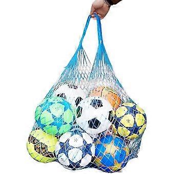 Dww-Net 100 cm for balls, football, basketball, 10 balls, net, 2 colors, game holder, basket, washable net, double color