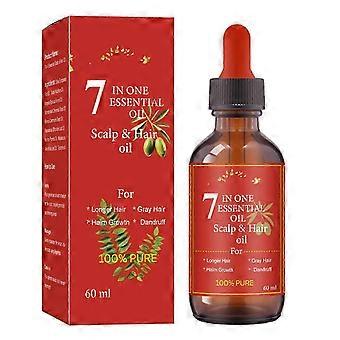 7-in-1 Natural Hair & Scalp Oil 60ml - Deep Nourishing Hair Care Oil for Dry Damaged Hair,New 2026