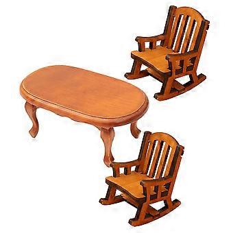 Microscopic Furniture Model Dollhouse Miniature Furniture for Decoration 3Pcs Set