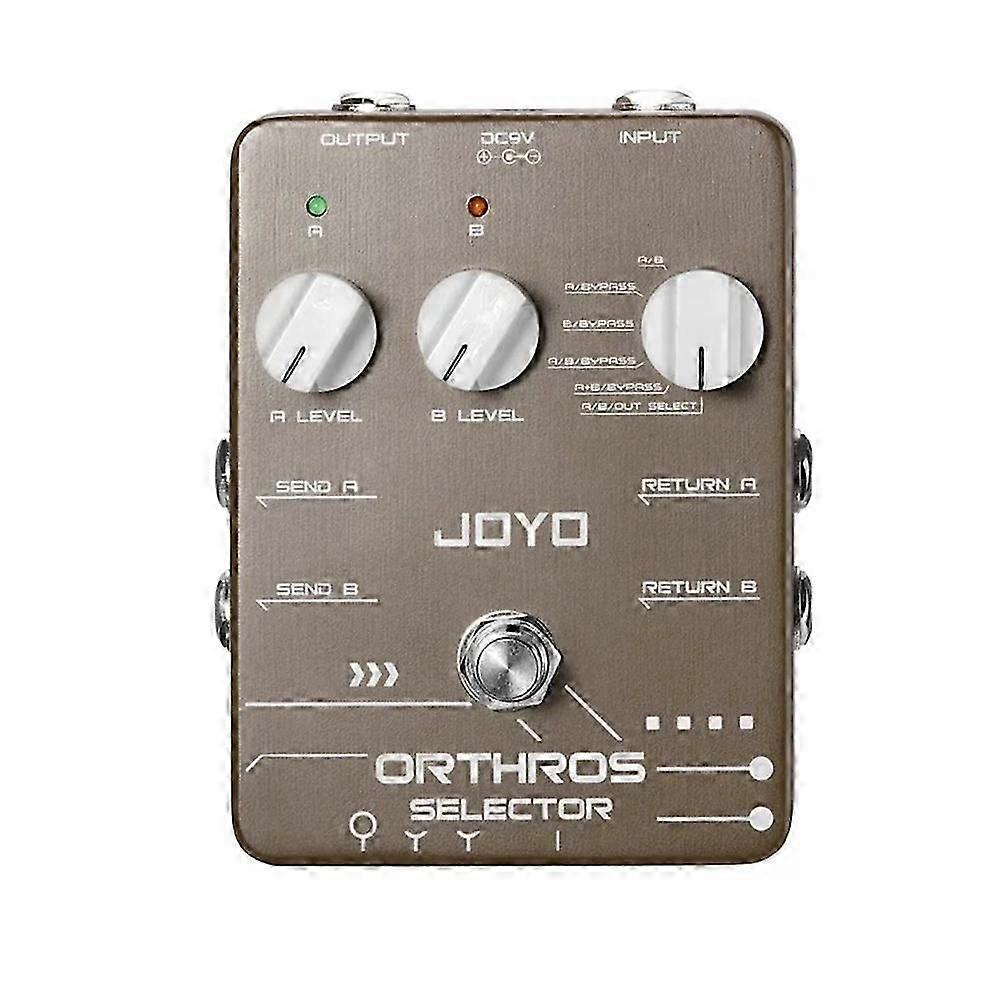 -24 Orthros Selector Mini Pedal Multi-Mode Bypass Control Switch Elgitarr Effektpedaler
