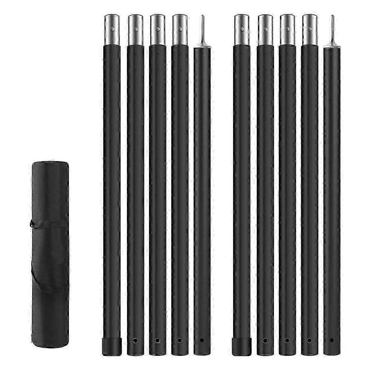 Tent Pole Camping Pole Split Type 5 Section Connection,Lightweight Tent suitable for Camping Touring/Camping