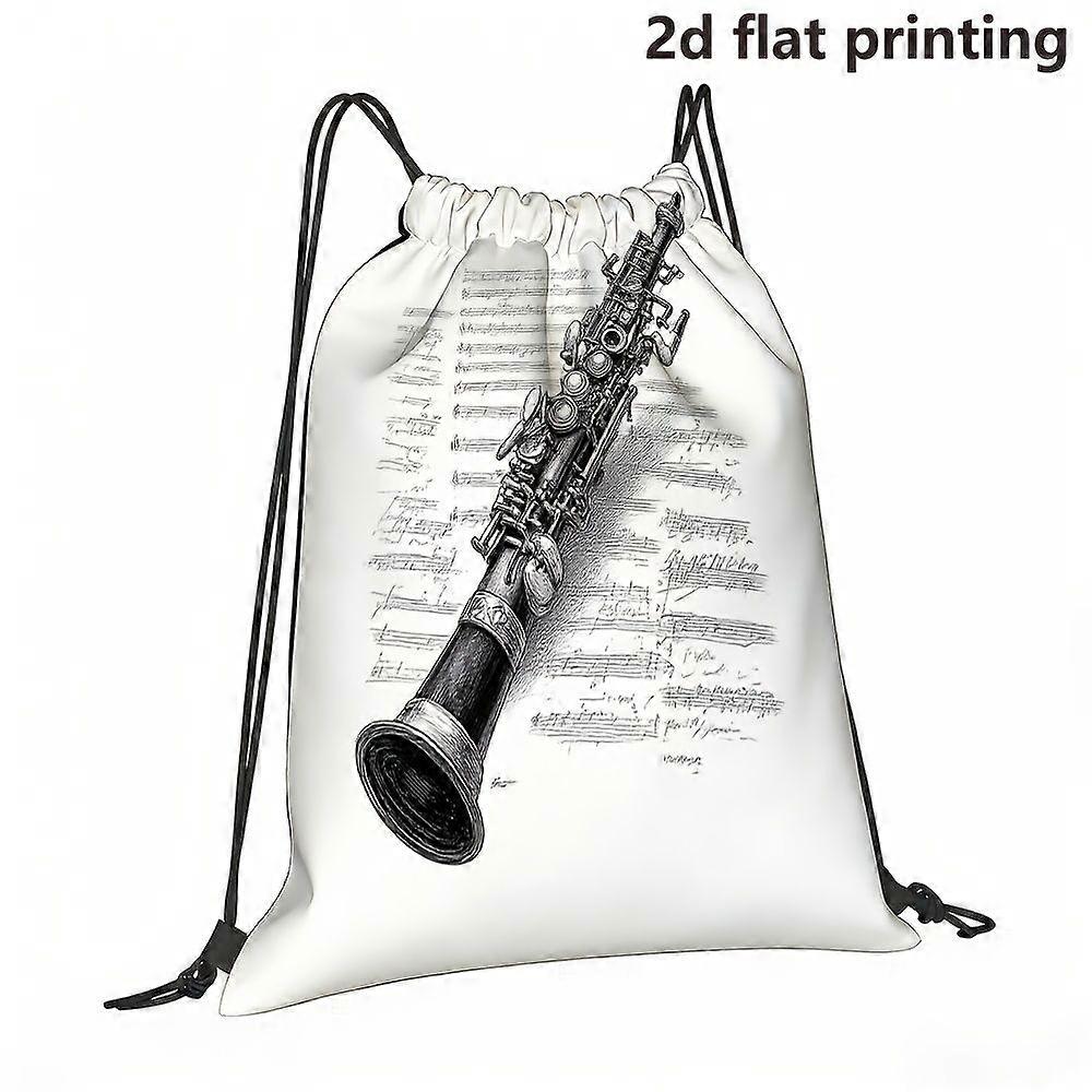 Clarinet Case with Musical Note Pattern-Pqasd