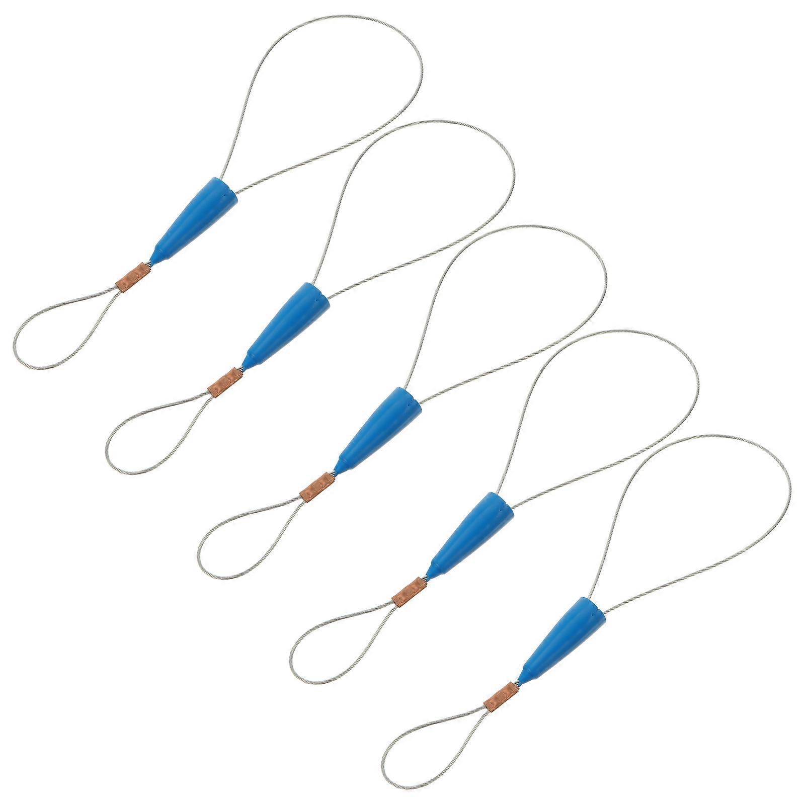 5Pcs Portable Wire Traction Fish Tape Fastener Electrical Cable Puller Device