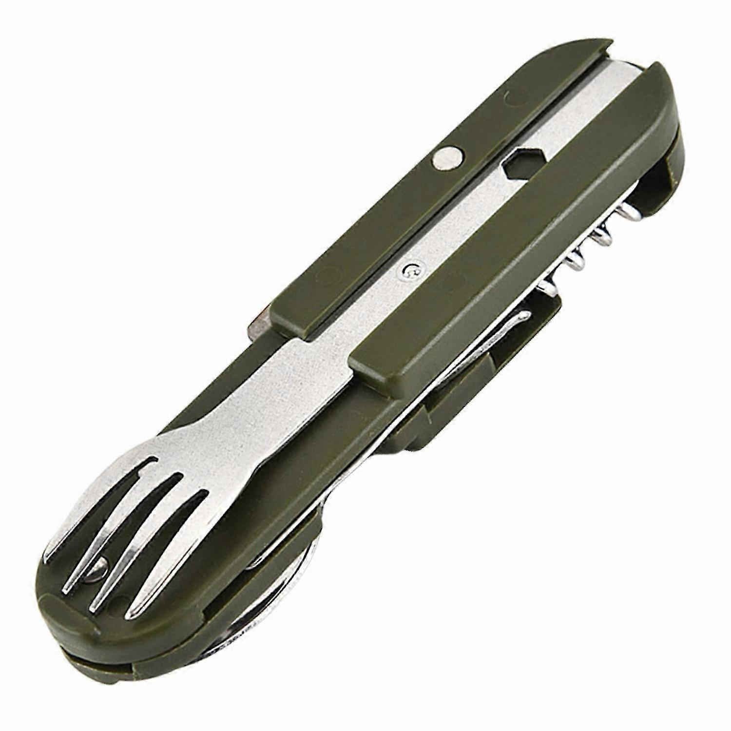 Folding Cutlery Sets Multipurpose Reuseable Flatware for Outdoor Tableware