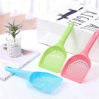 Plastic Litter Scoop Shovel 3pcs 3 Colors for Cat Sand Toilet Cleaning