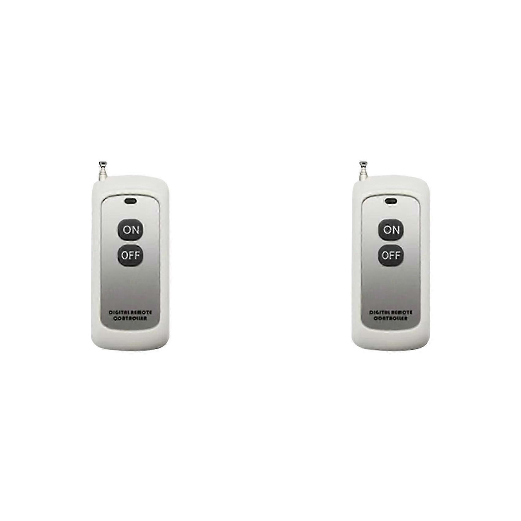 2X 433MHz Wireless Remote Control Learning Code EV1527 Module with Antenna on/OFF 2 Button Control 1000M ZY