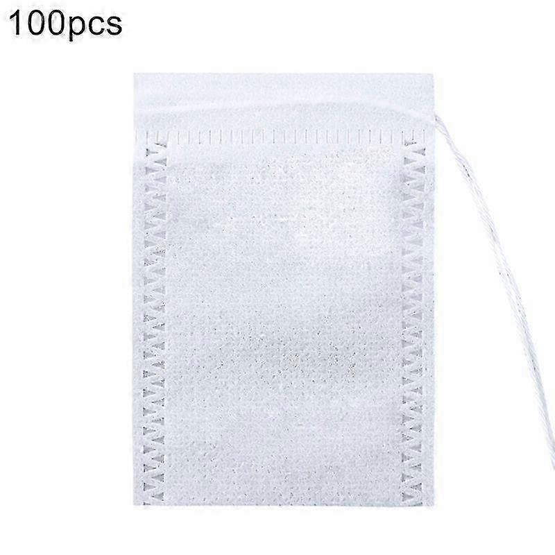 100Pcs Disposable Drawstring Tea Bag Mesh Filter Herb Storage Strainer Pouch KAESI