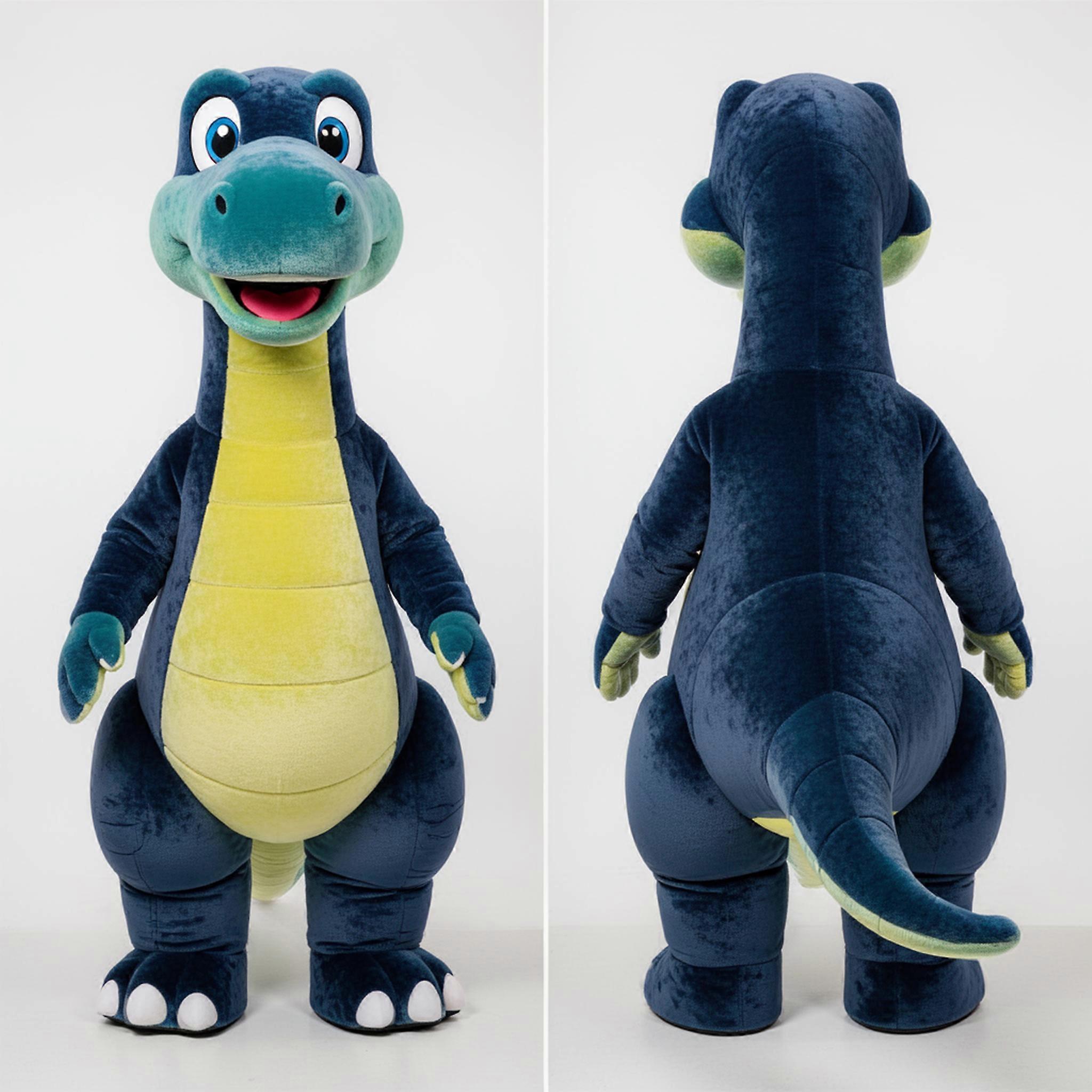 MASTICOT Navy Blue Gentle Brachiosaurus Mascot
