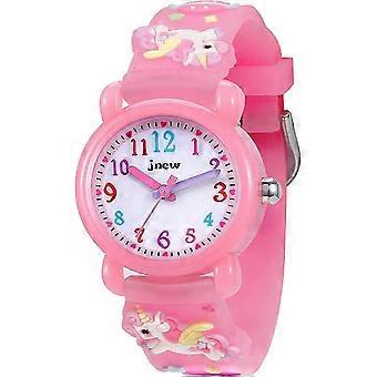 Kinderuhr, 3D Cartoon Analoge Quarzuhr, Armbanduhr für Jungen und Mädchen, 30m wasserdichte Kinderuhr
